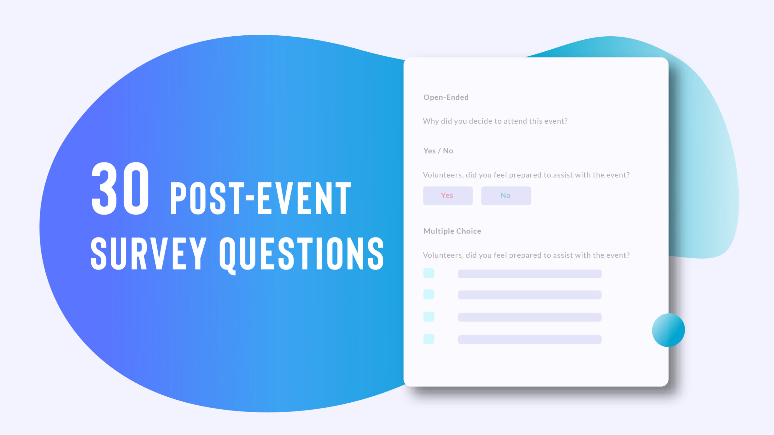 30 Post-Event Survey Questions (+ Why They Matter)