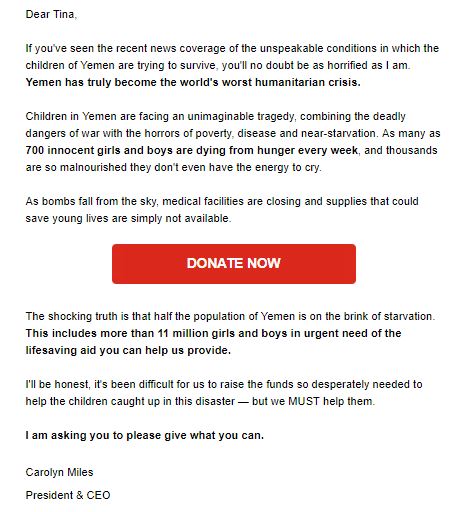 donation letter example