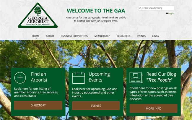georgia arborist association best nonprofit website